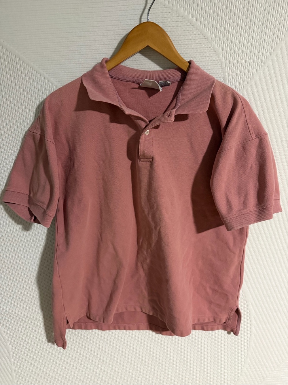 Men's Dusty Pink Polo Shirt - Short Sleeve Casual